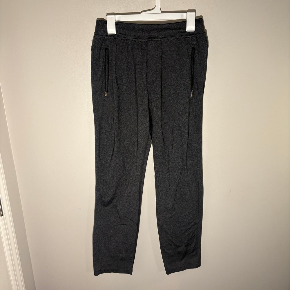 Lululemon Mens Pants Charcoal Gray Heathered Zipper Pockets Size M